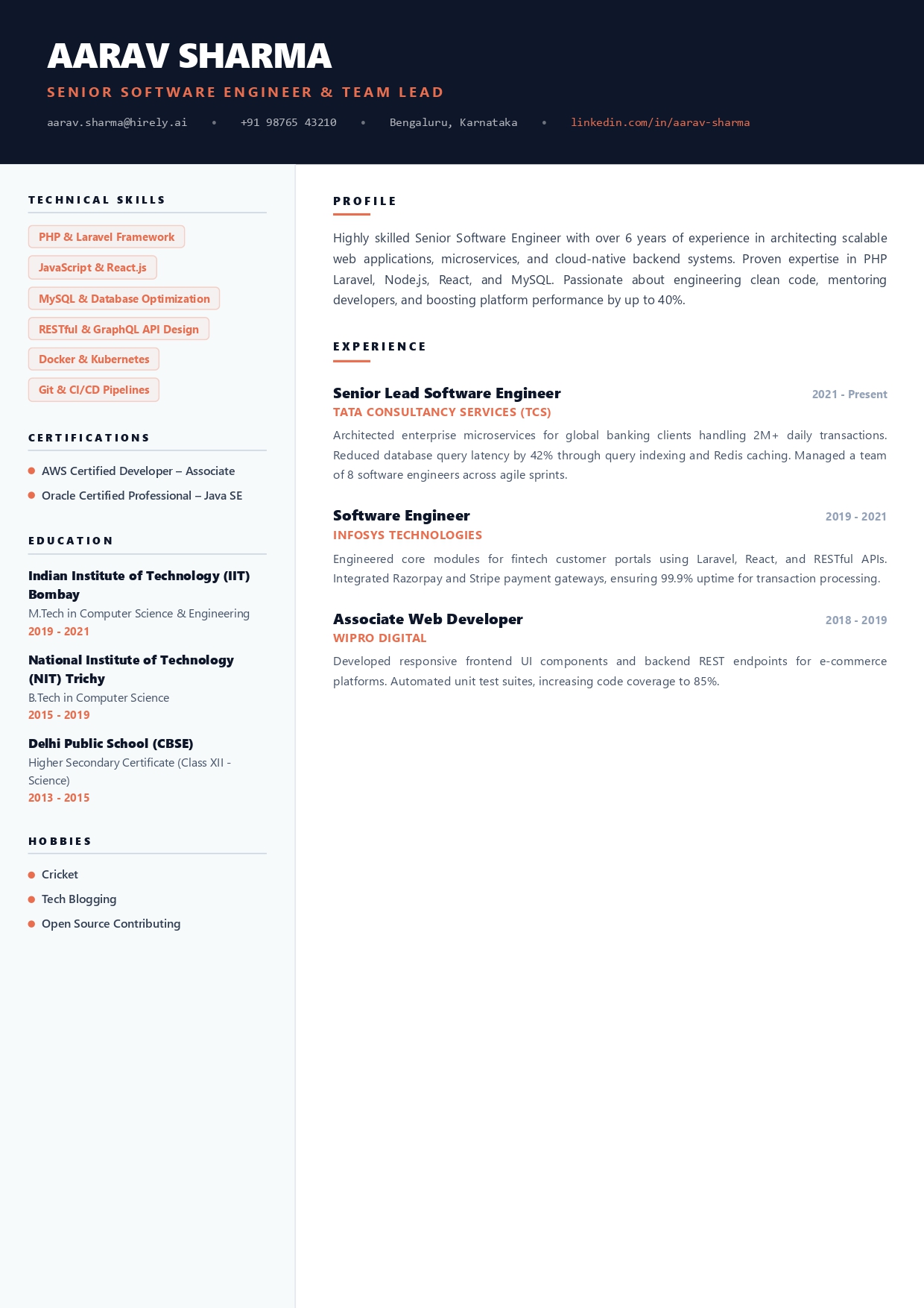 Tech Resume Pro
